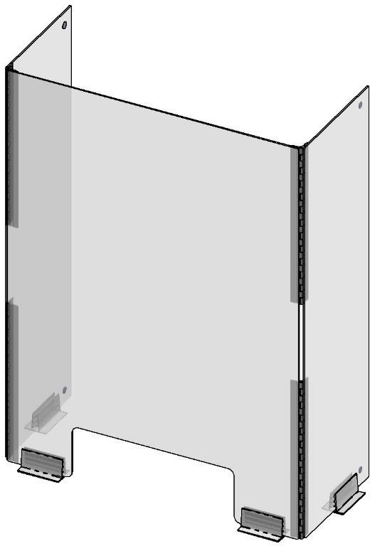 Hinged Partition U-Shaped