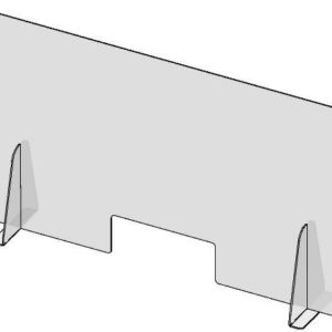 Counter Top Barrier With Pass-Thru