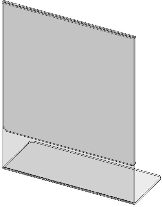 Vertical L-Base Sign Holder